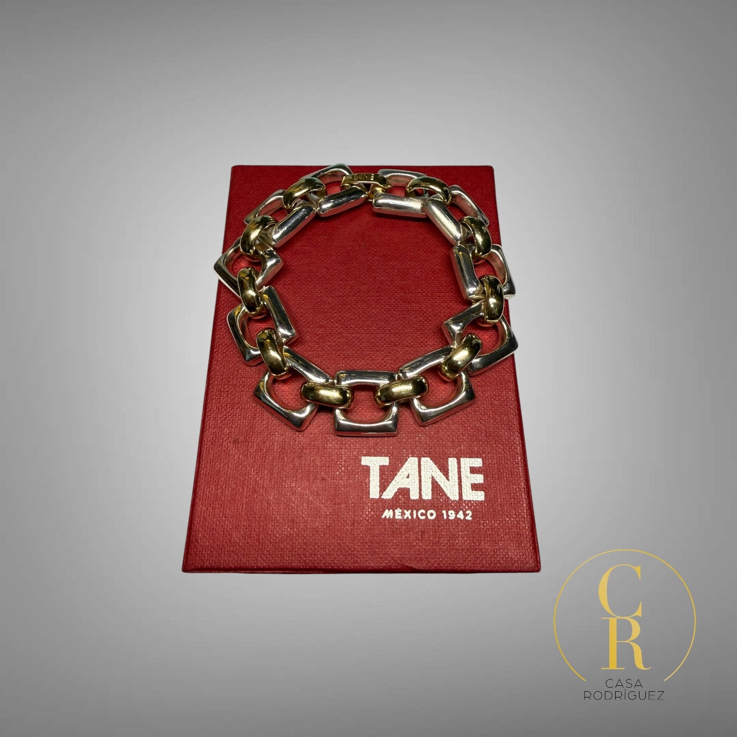 Pulsera Tane Cuadrados Vermeil.