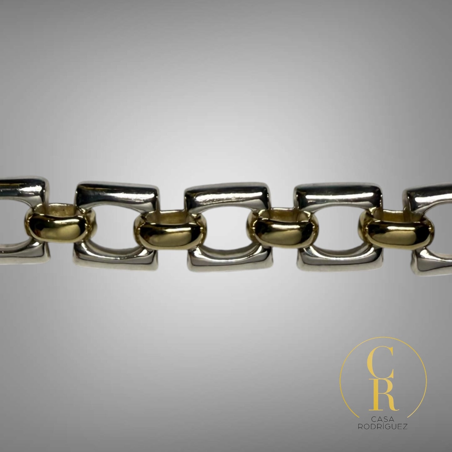 Pulsera Tane Cuadrados Vermeil.