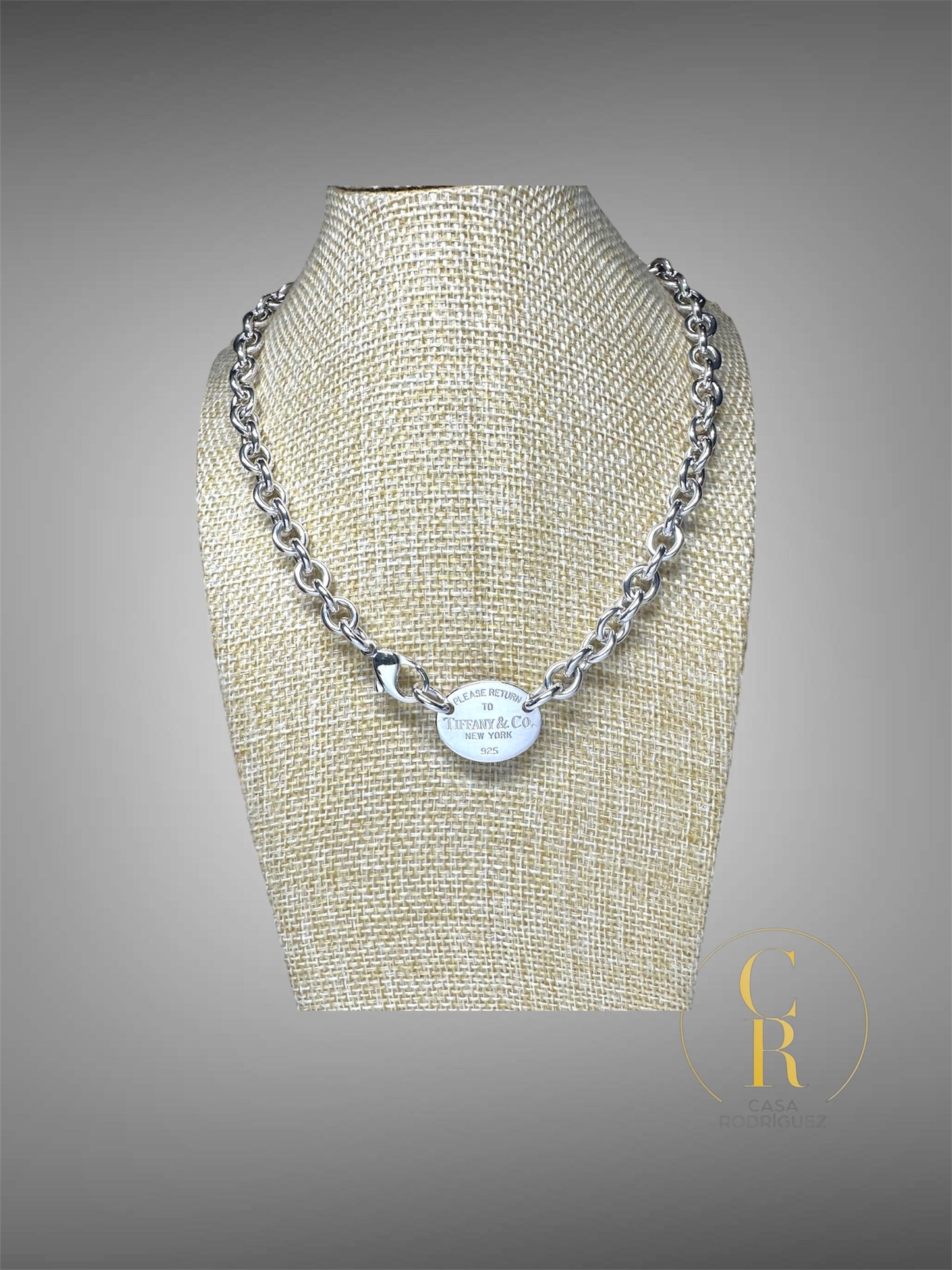 Collar Tiffany & Co. Dije Ovalo Return to