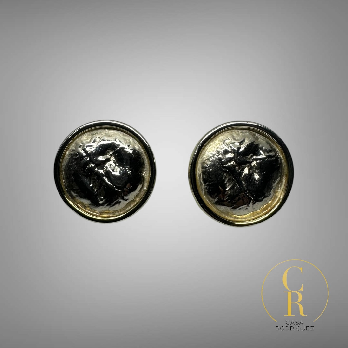 Aretes Tane Circulares Vermeil.