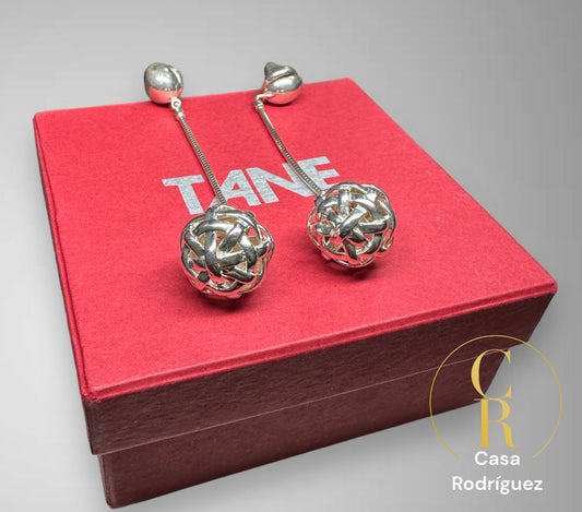 Aretes Tane Colgantes Esfera