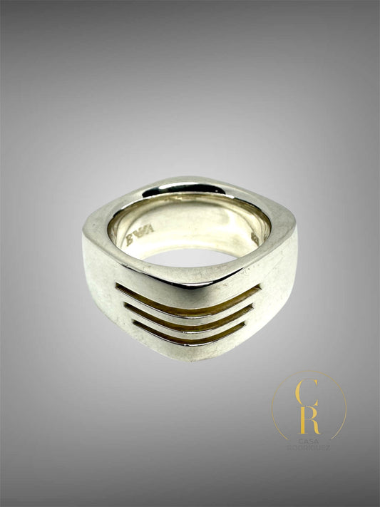 Anillo Emporio Armani Cuadrado