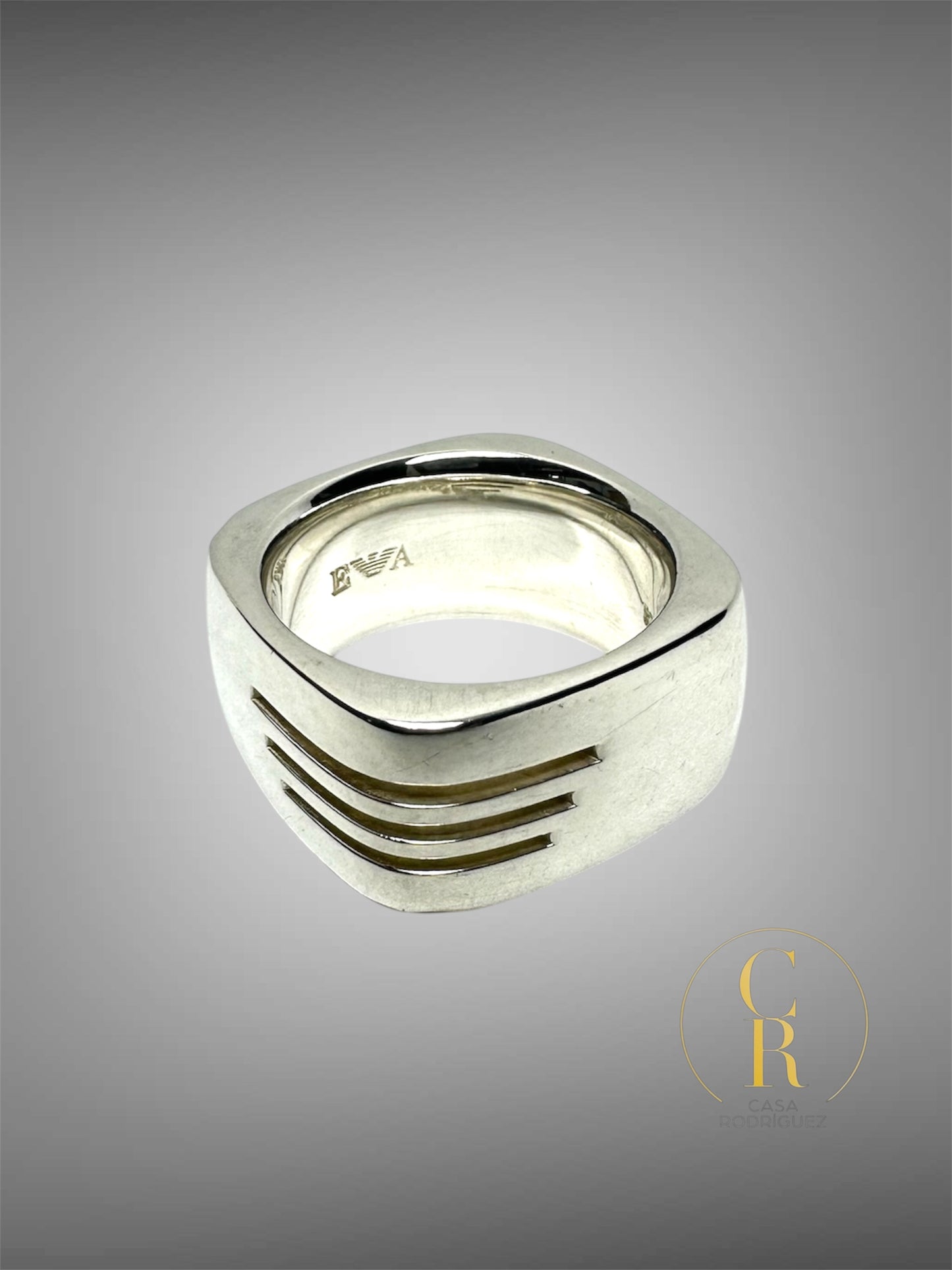Anillo Emporio Armani Cuadrado