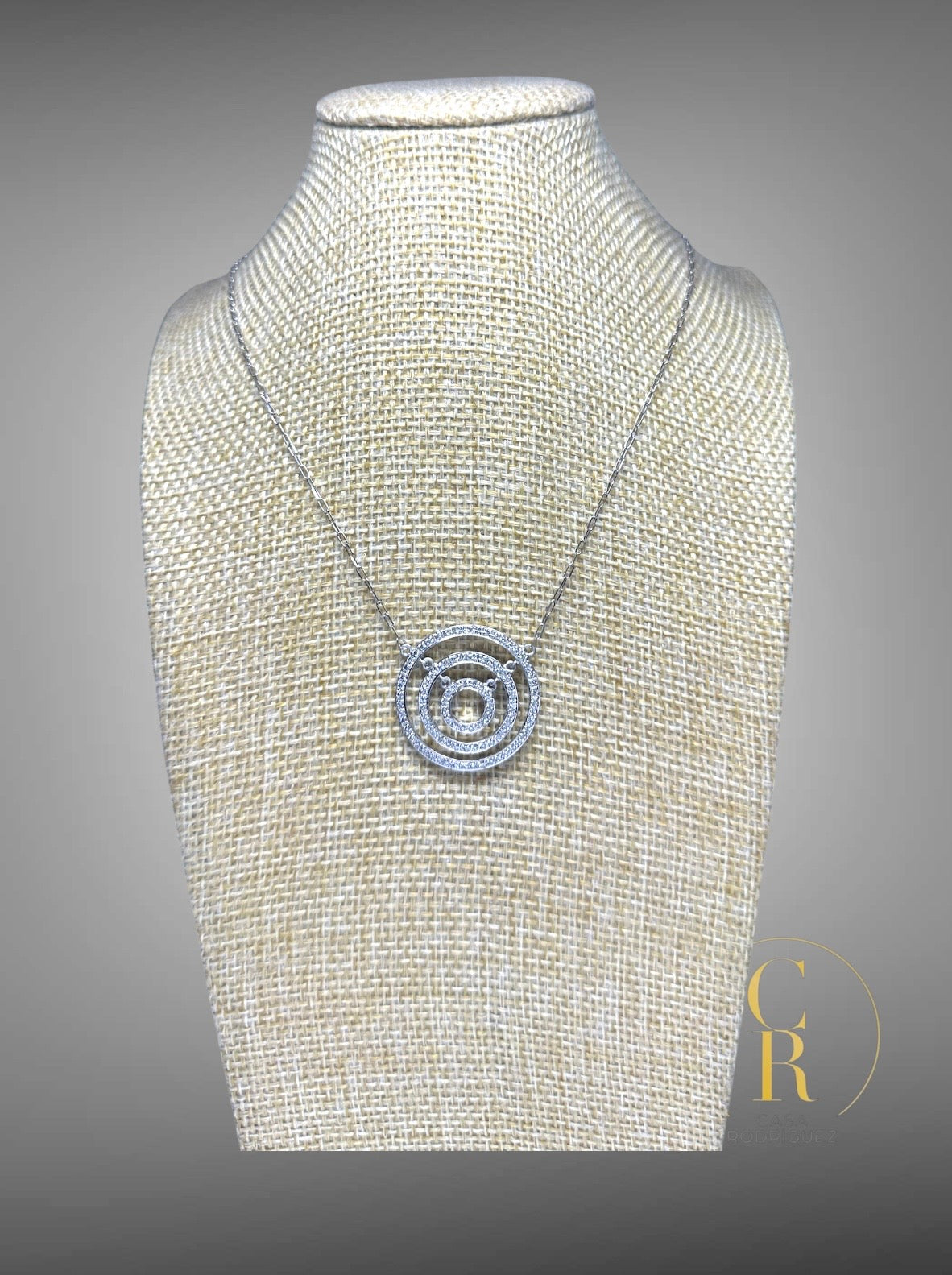 Collar 3 Aros con Diamantes