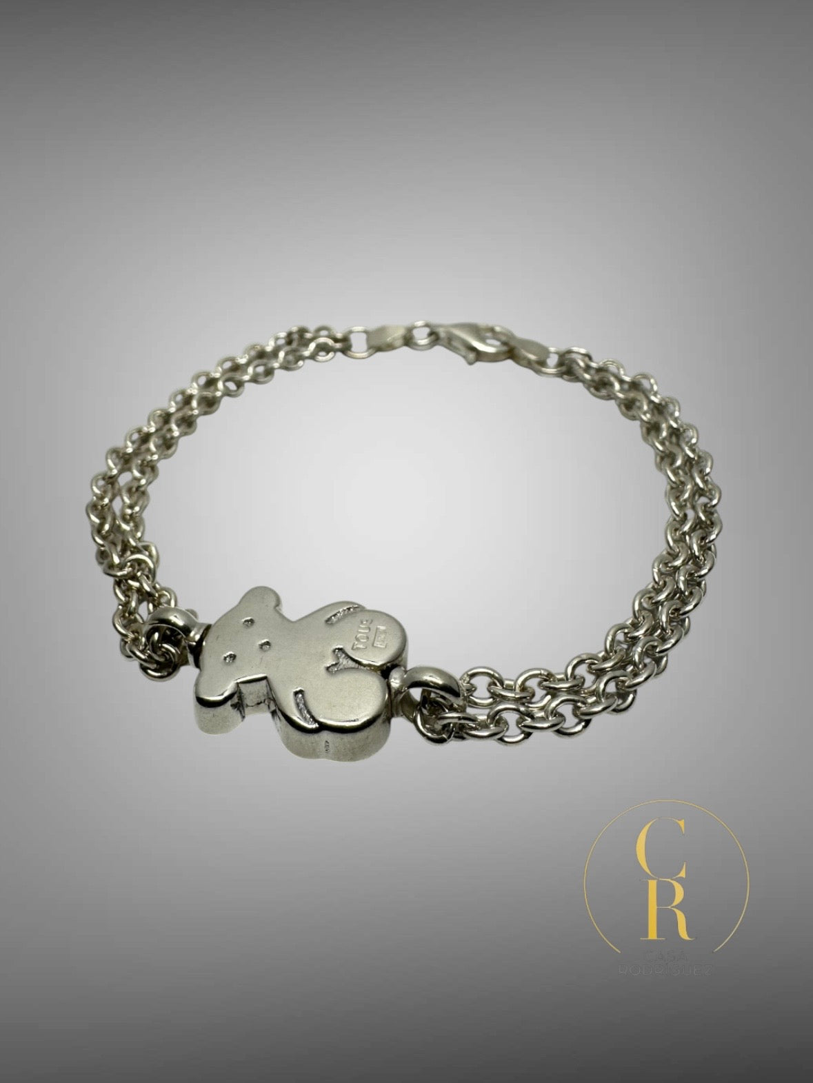 Pulsera Tous Doble Cadena Osito.