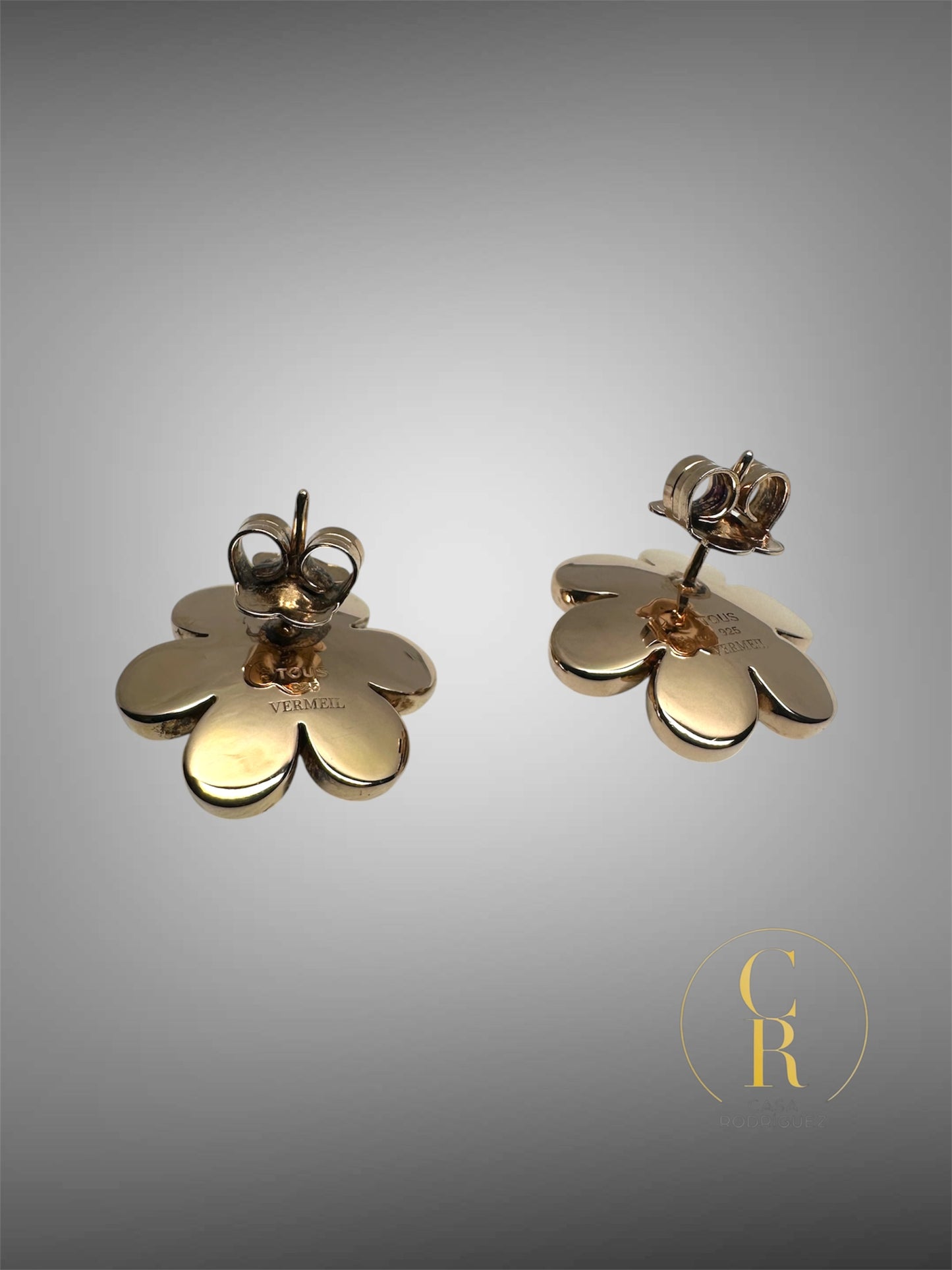 Aretes Tous Flor Perla Vermeil