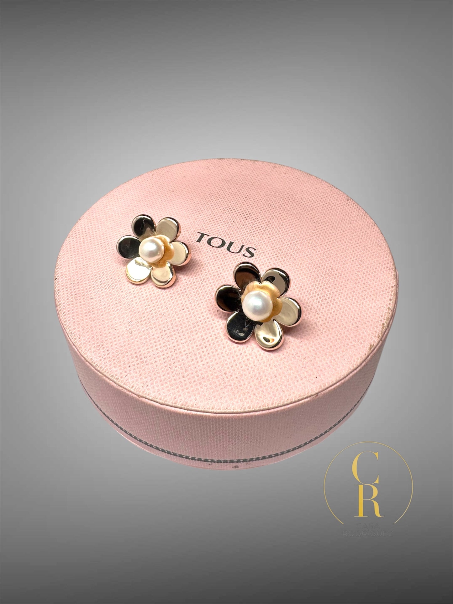 Aretes Tous Flor Perla Vermeil