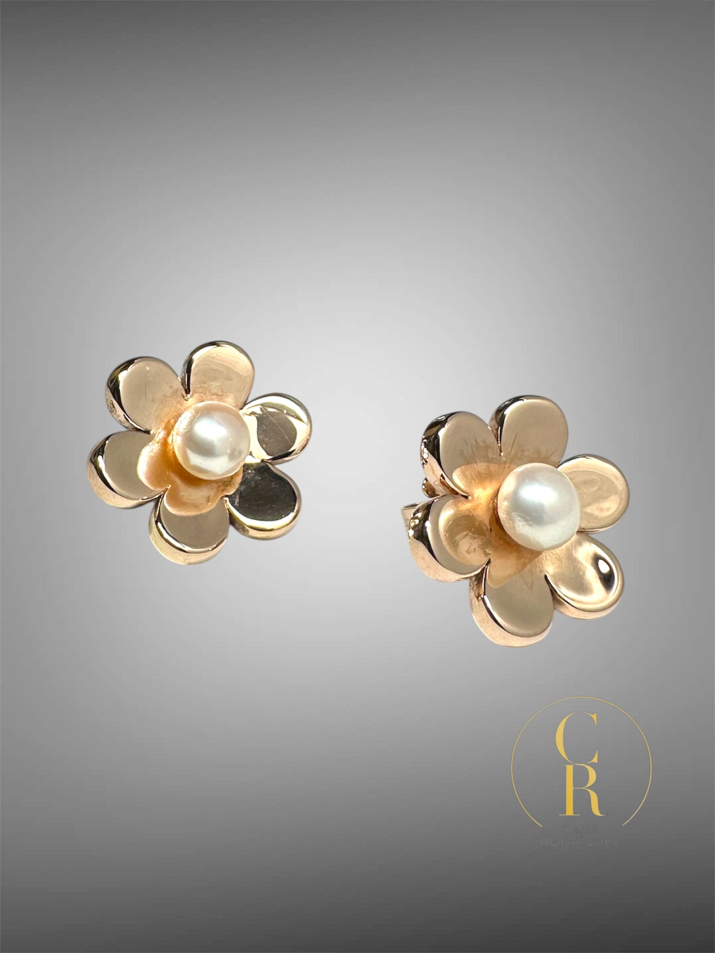 Aretes Tous Flor Perla Vermeil