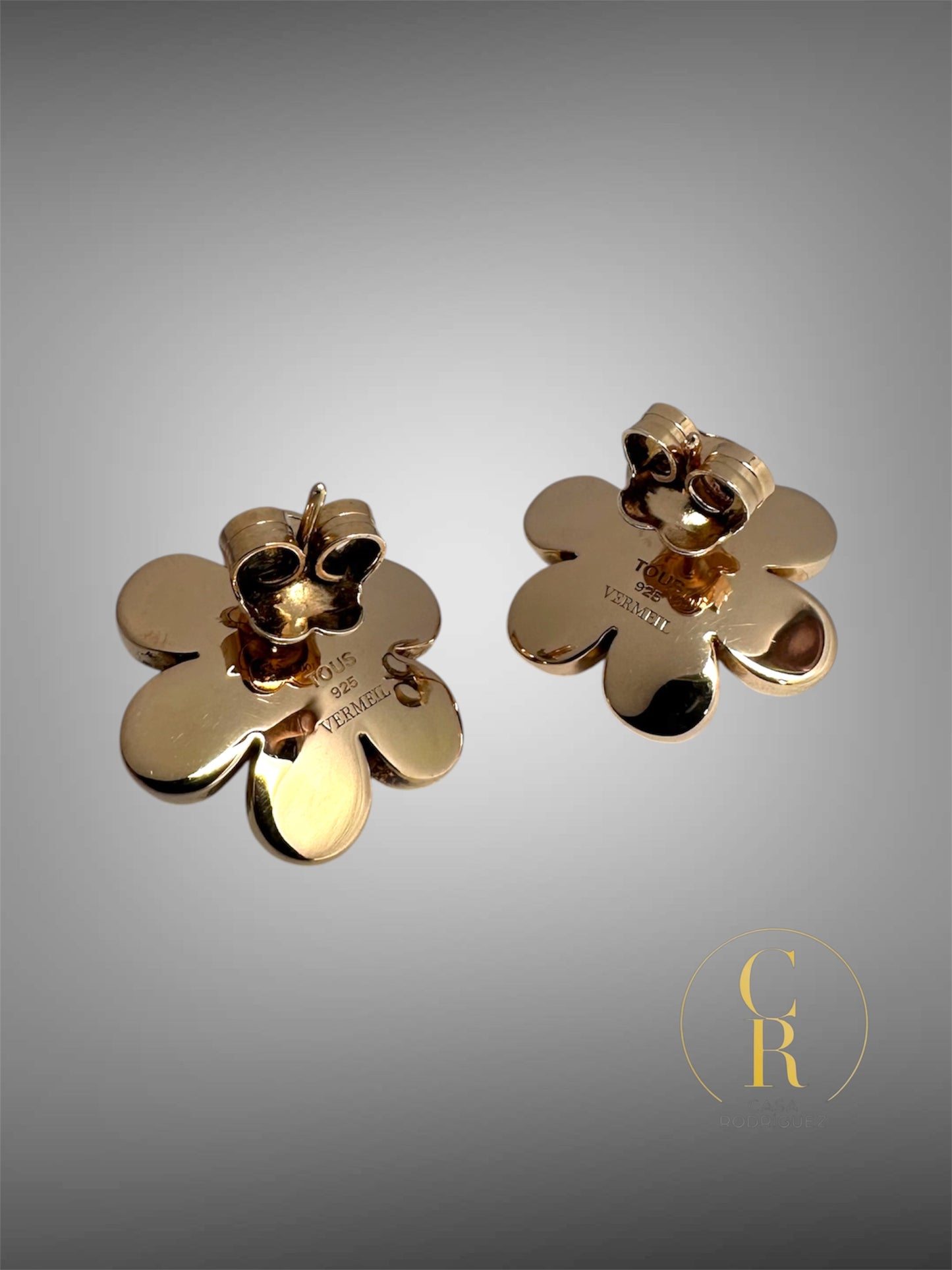 Aretes Tous Flor Perla Vermeil