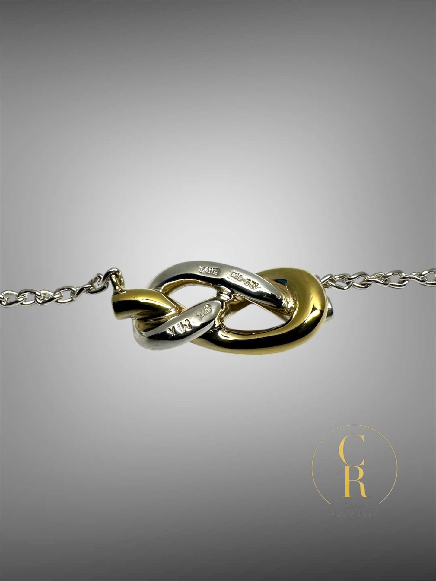 Collar Tane Nudo Entrelazado Vermeil