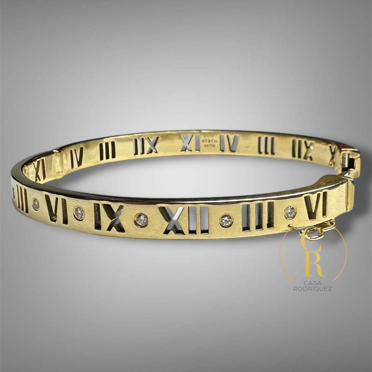 Pulsera Tiffany & Co. Atlas 7 Diamantes 18k