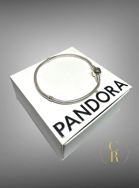 Pulsera Pandora Cadena de Serpiente y Broche de Barril.