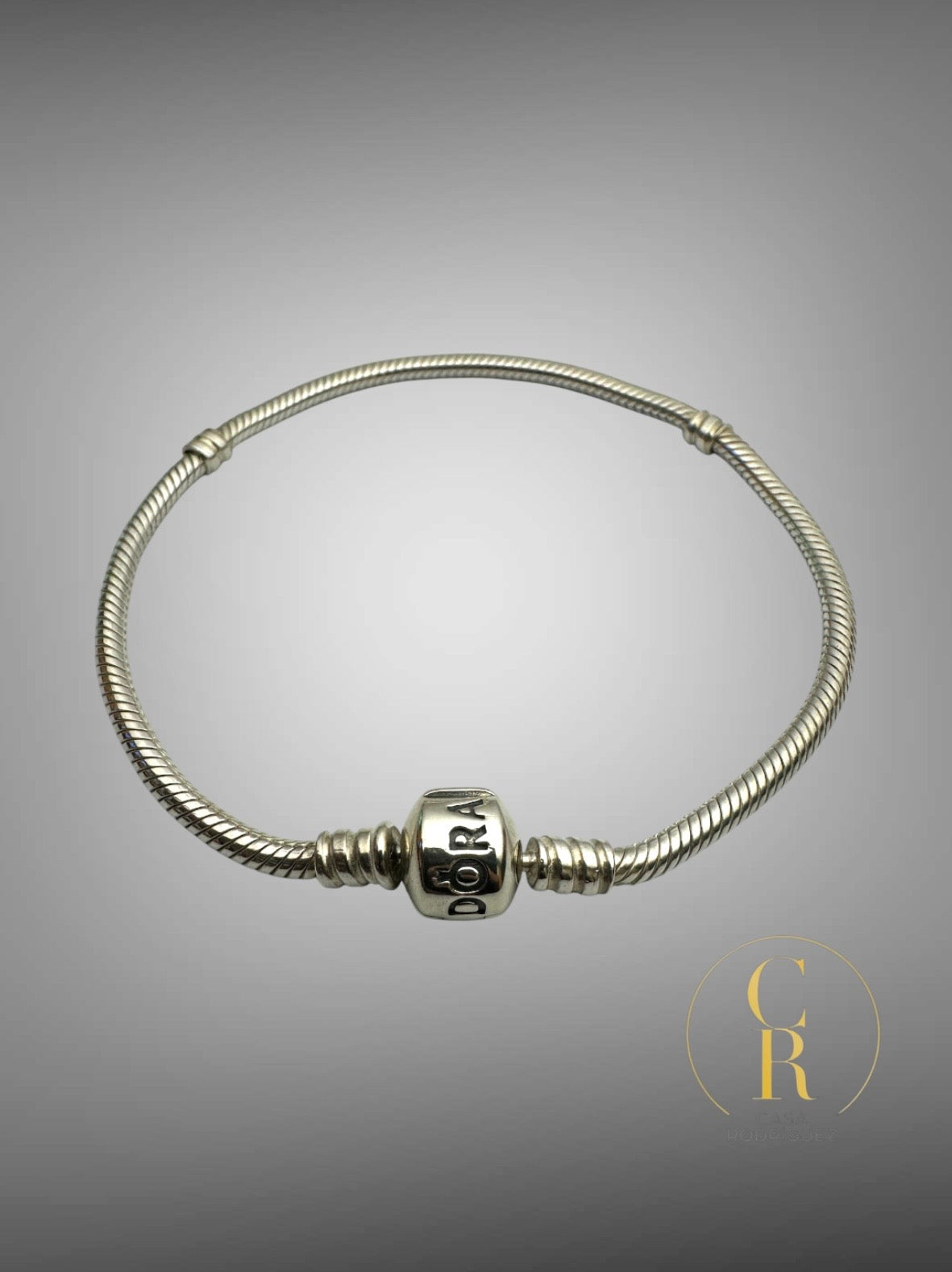 Pulsera Pandora Cadena de Serpiente y Broche de Barril.
