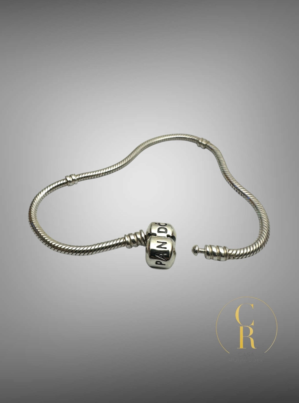 Pulsera Pandora Cadena de Serpiente y Broche de Barril.
