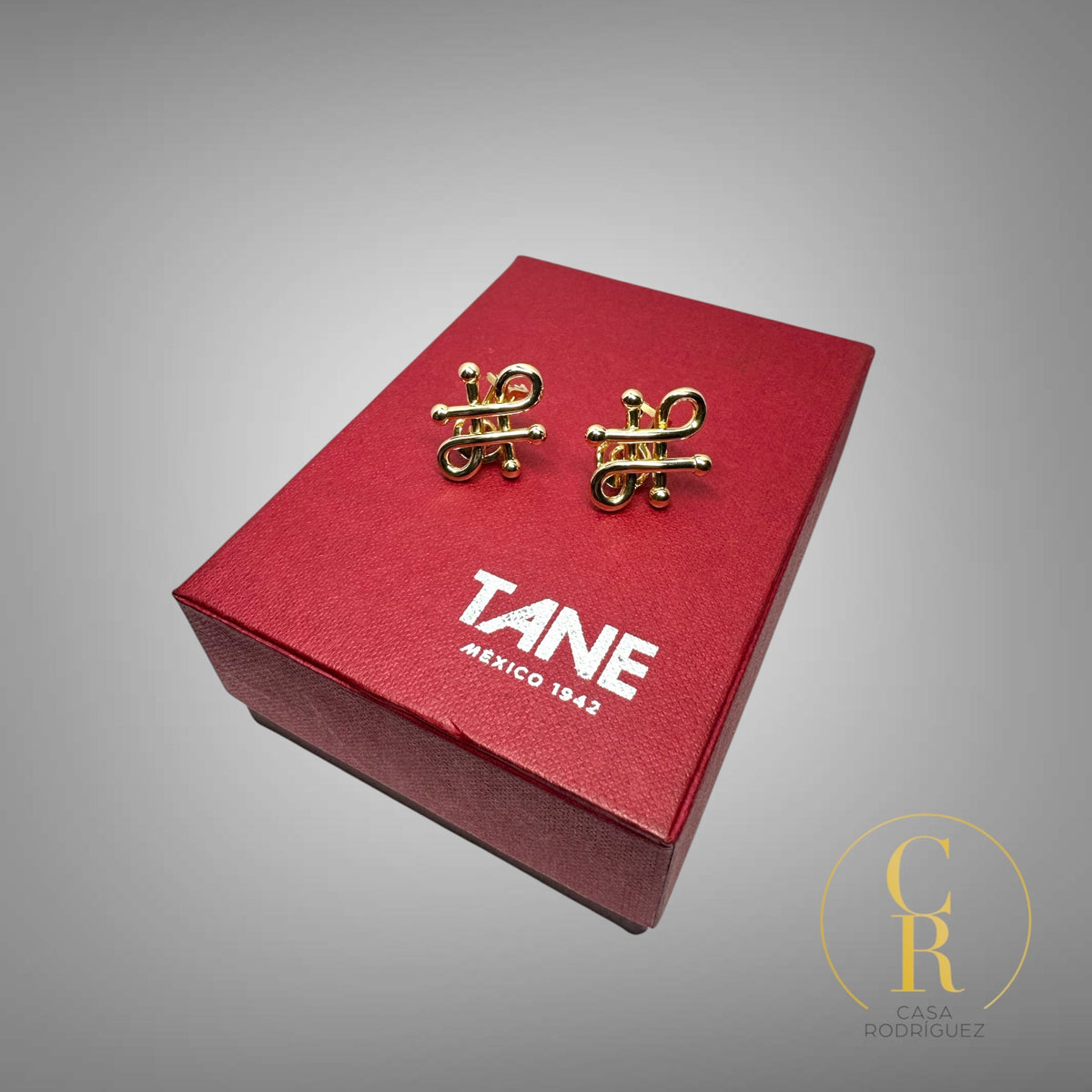 Aretes Tane Anudados 18k