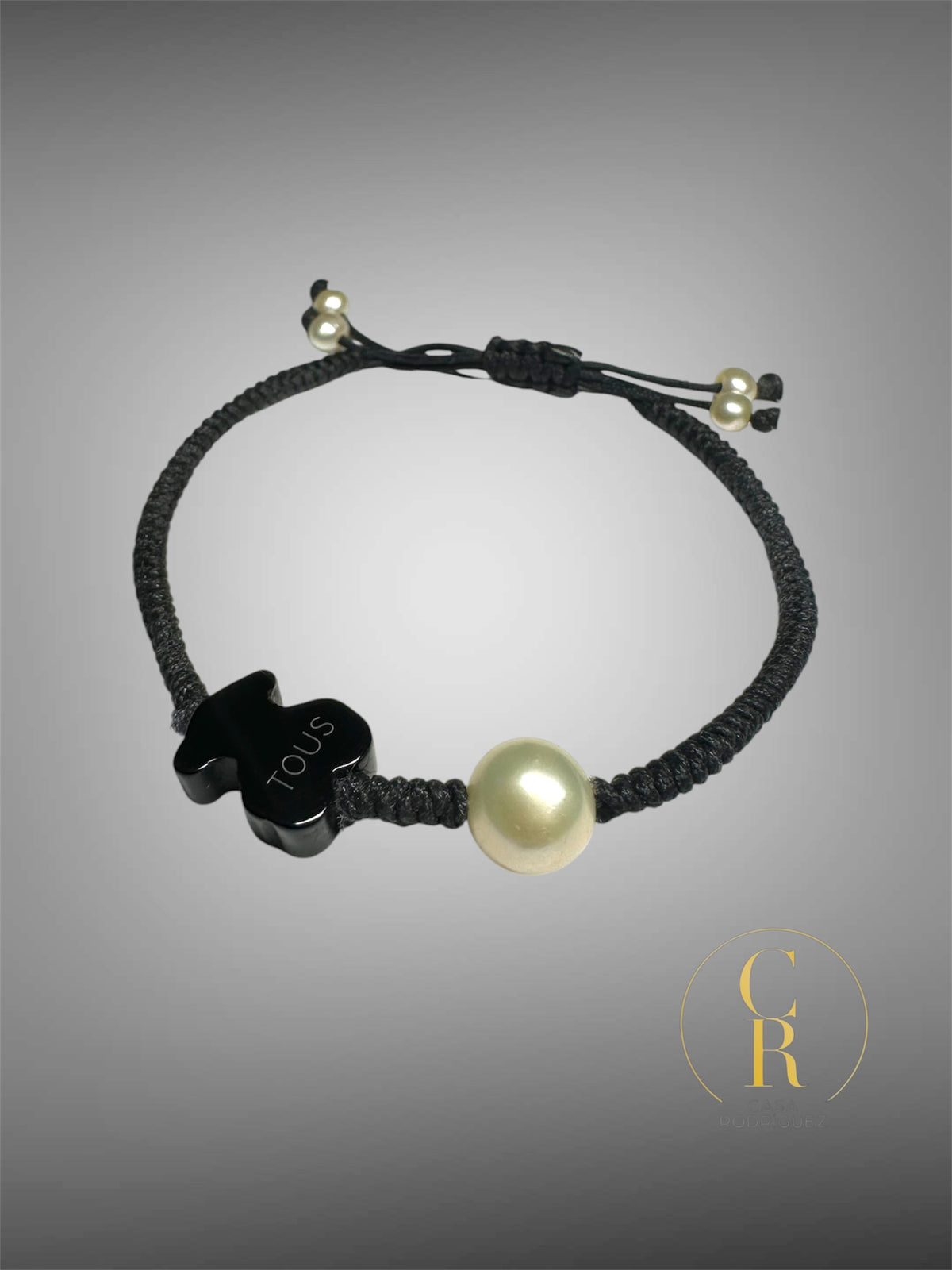 Pulsera Tous Tejida Osito con Perlas