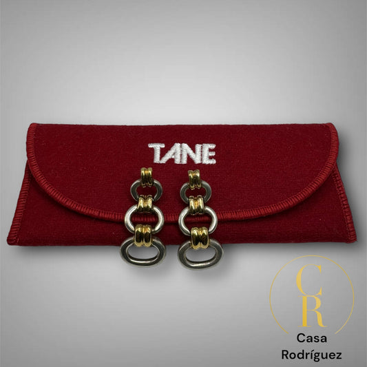 Aretes Tane Circulos Vermeil