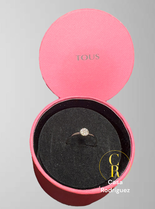 Anillo Oro Blanco Pandora Con Diamantes