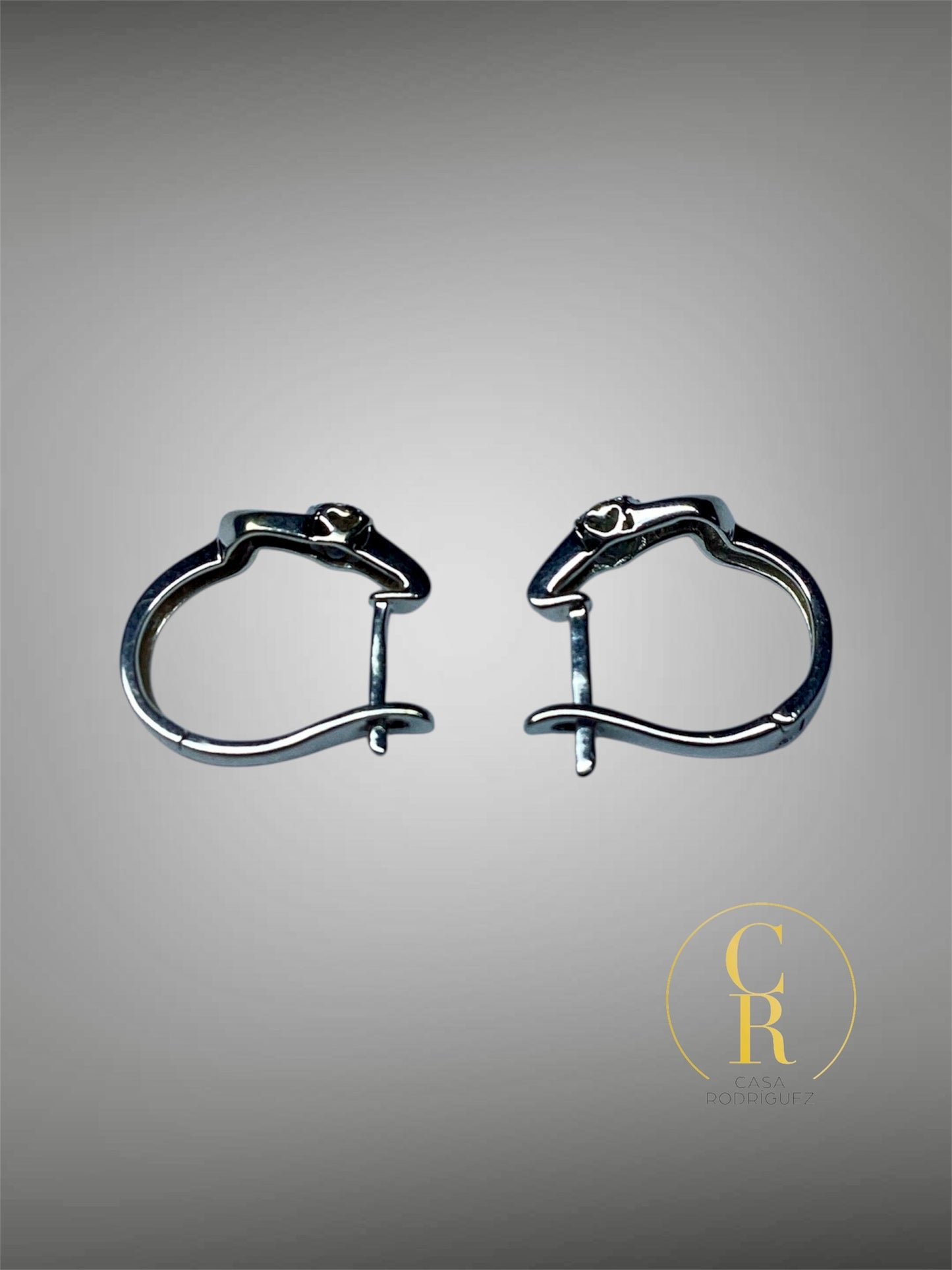 Aretes Bizzarro Oro 14k y Diamantes