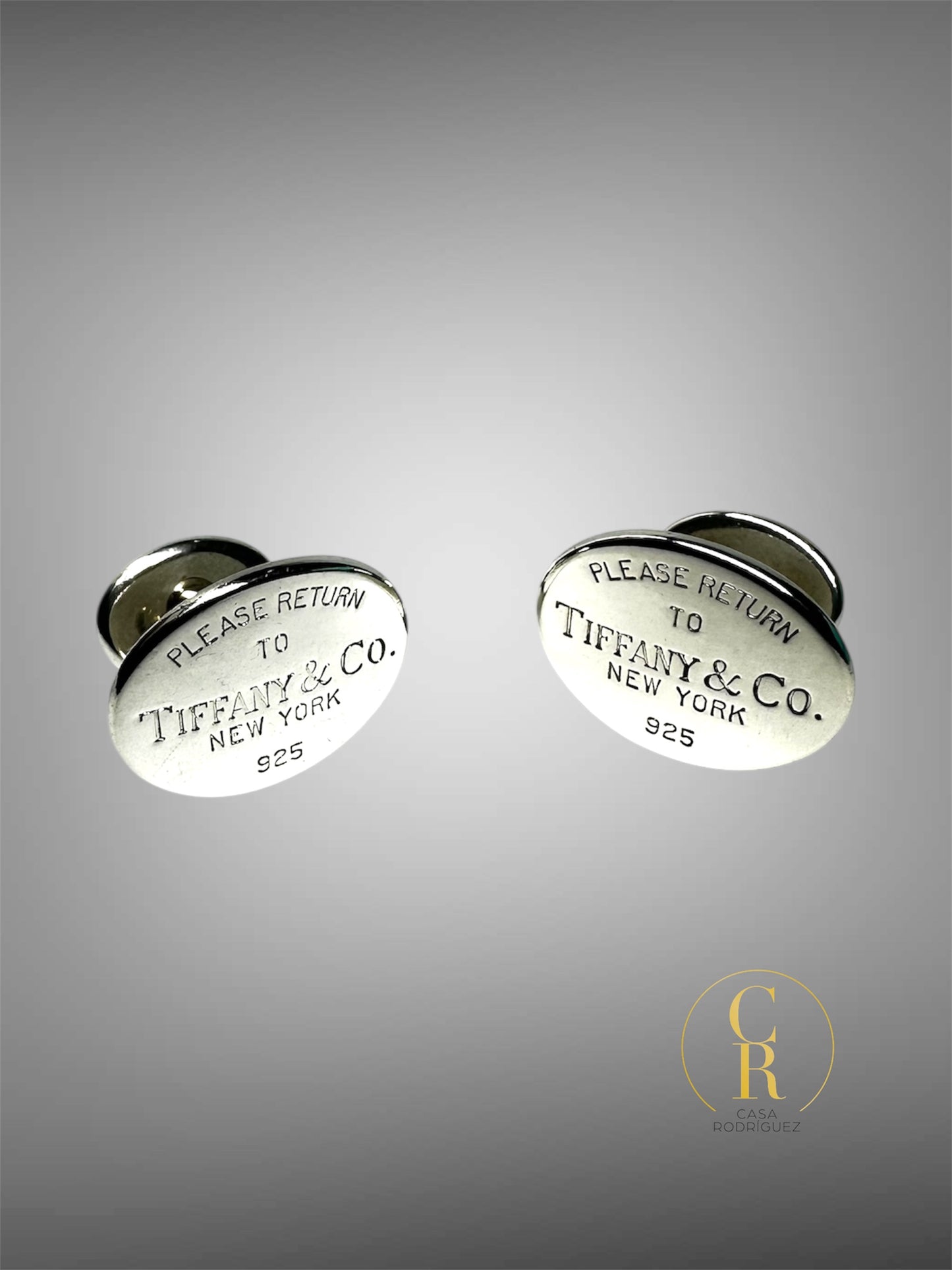 Mancuernillas Tiffany & Co. Return to Ovaladas.