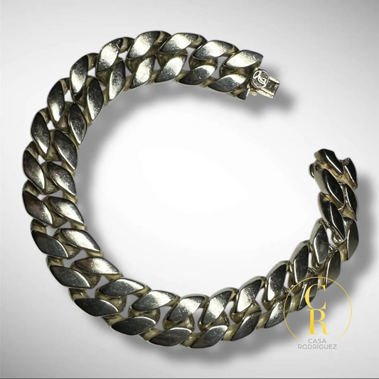 Pulsera David Yurman Cubana Plateado
