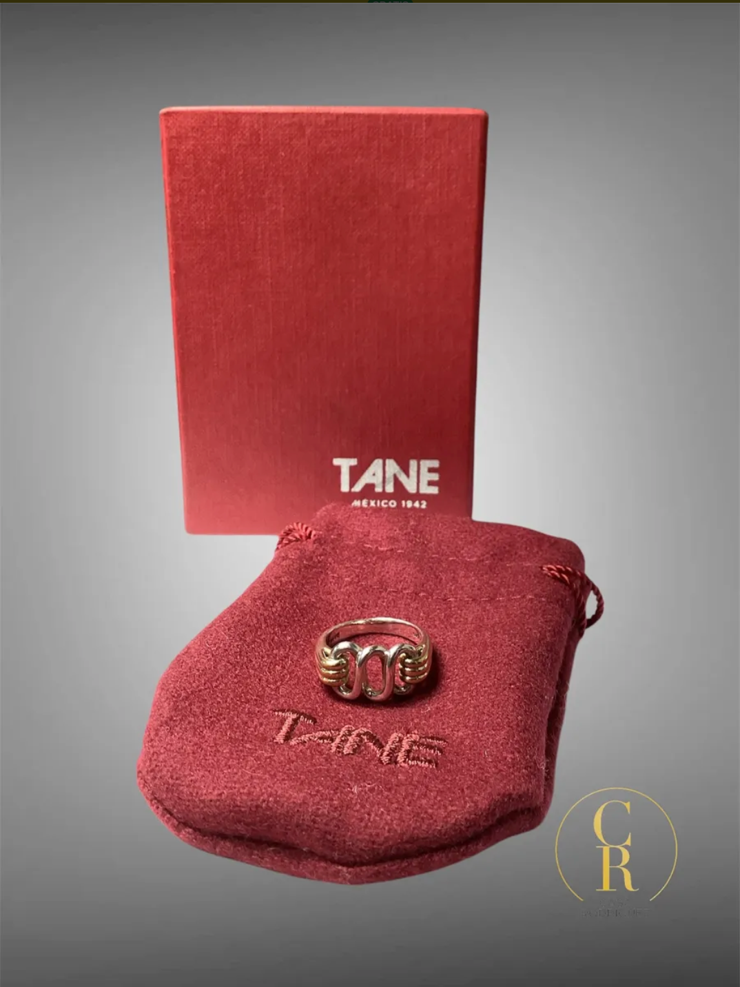Anillo Tane Ondas Vermeil
