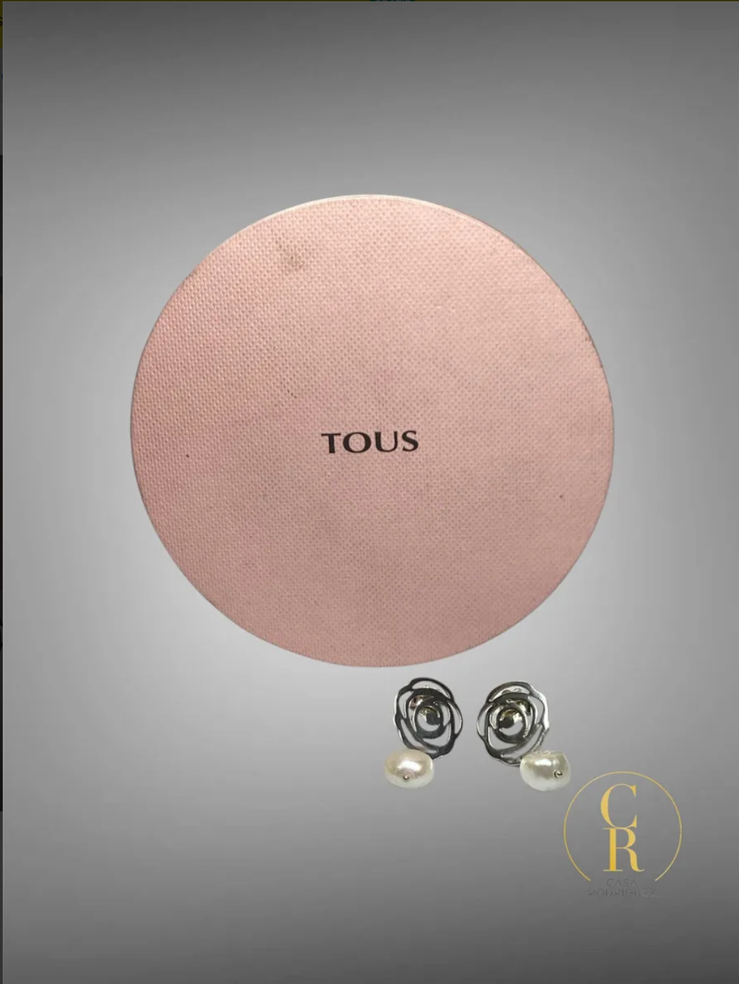 Aretes Tous Colgante Flor Perla