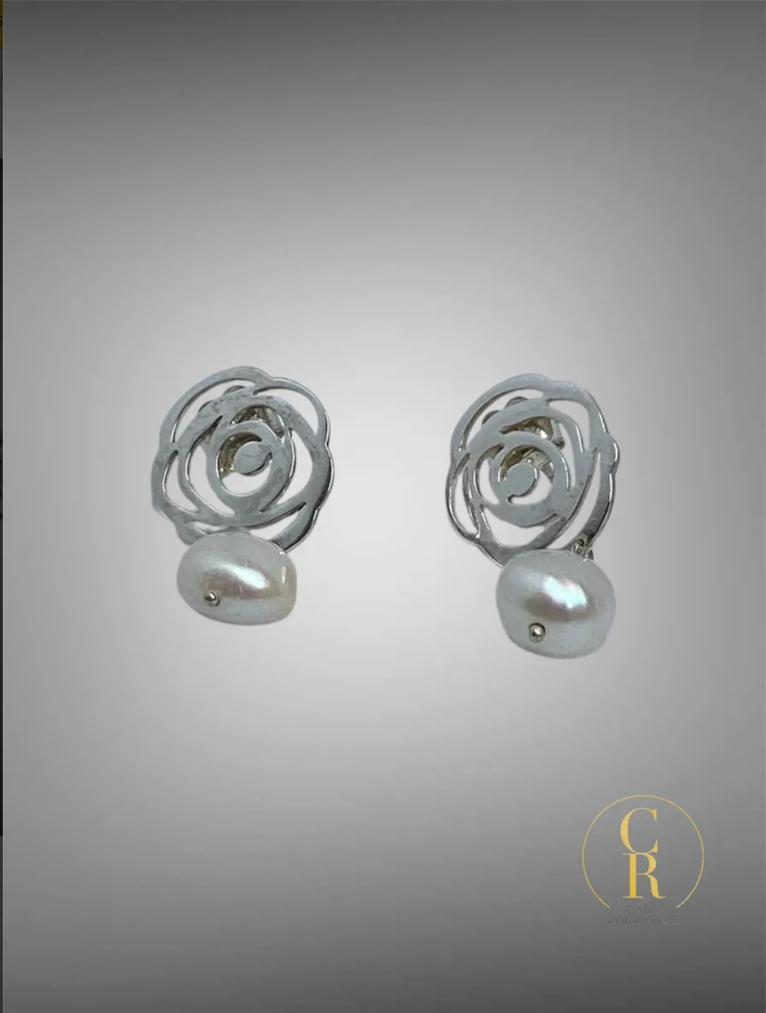 Aretes Tous Colgante Flor Perla