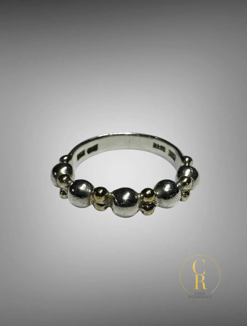 Anillo Tane Cuentas Vermeil
