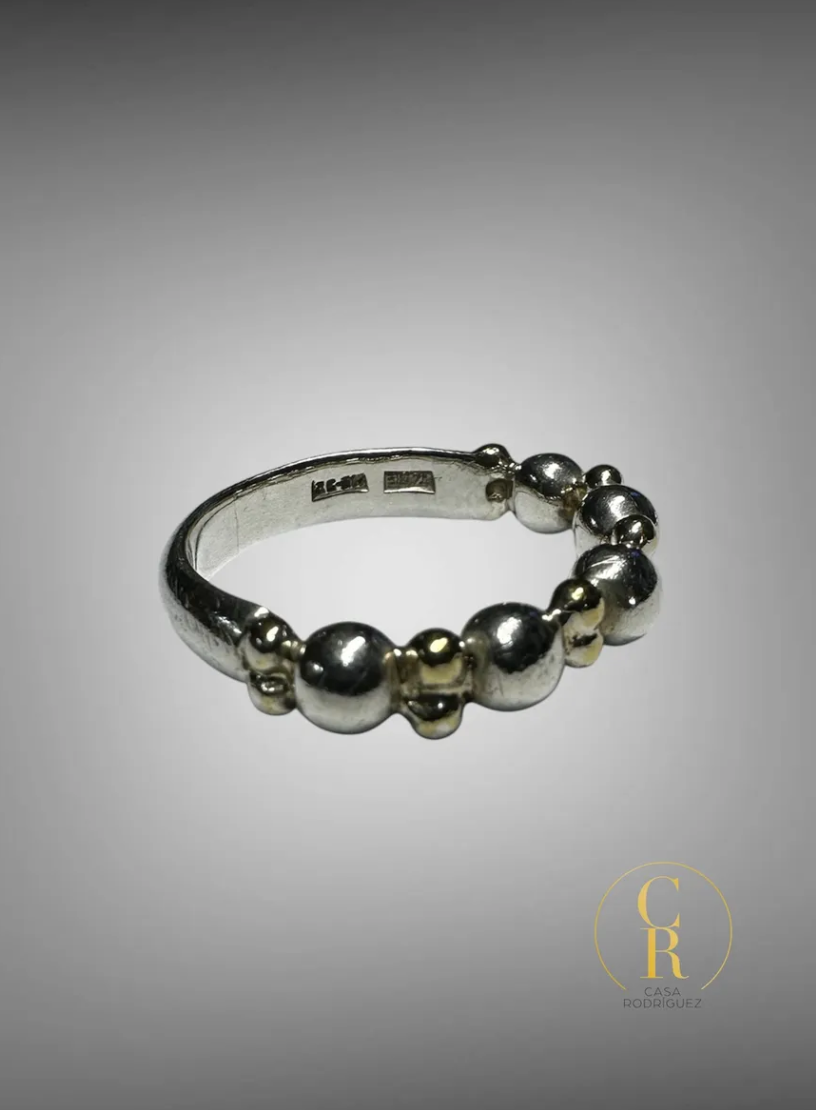 Anillo Tane Cuentas Vermeil