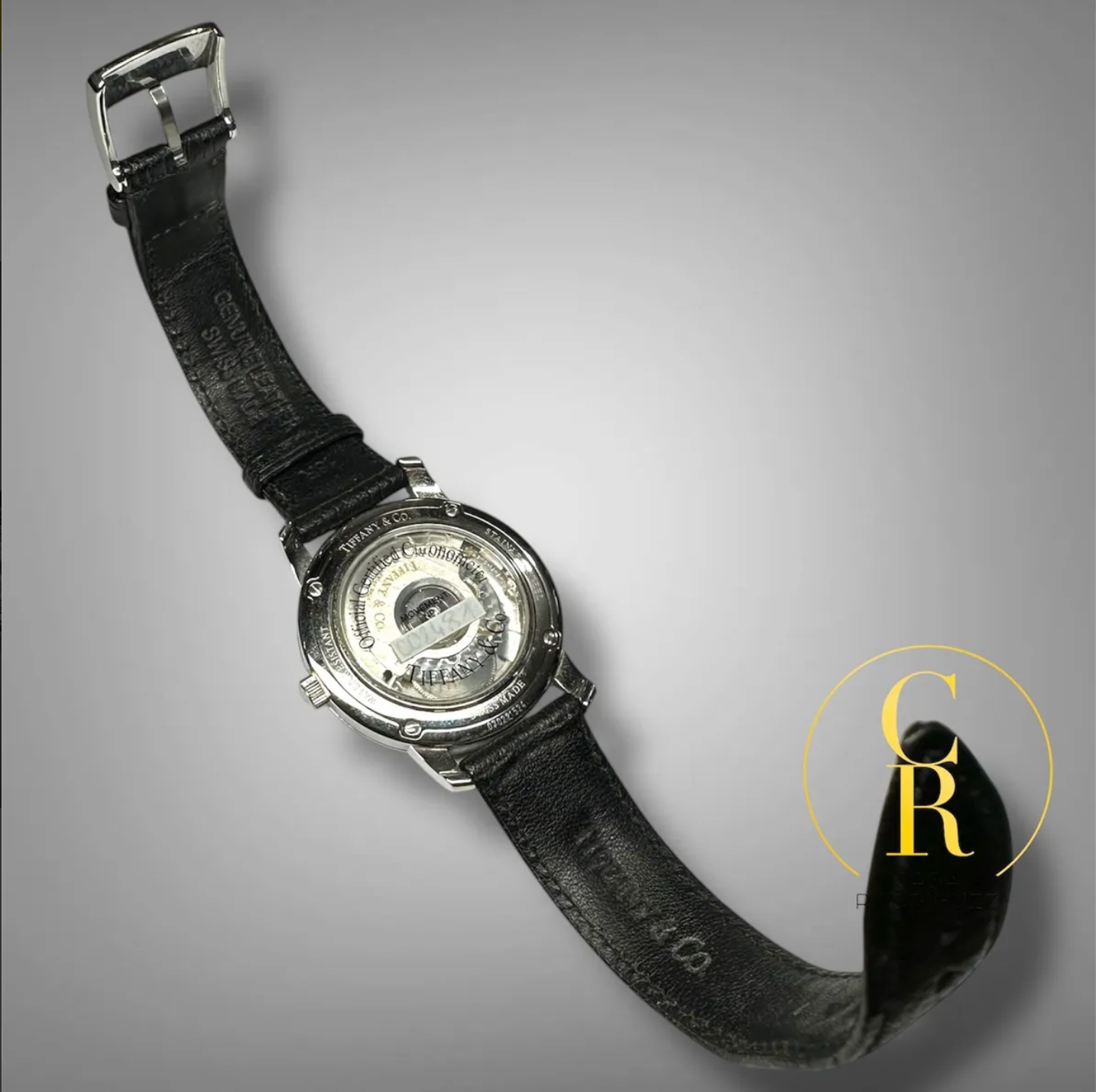 Reloj Tiffany & Co. Atlas Negro Plateado