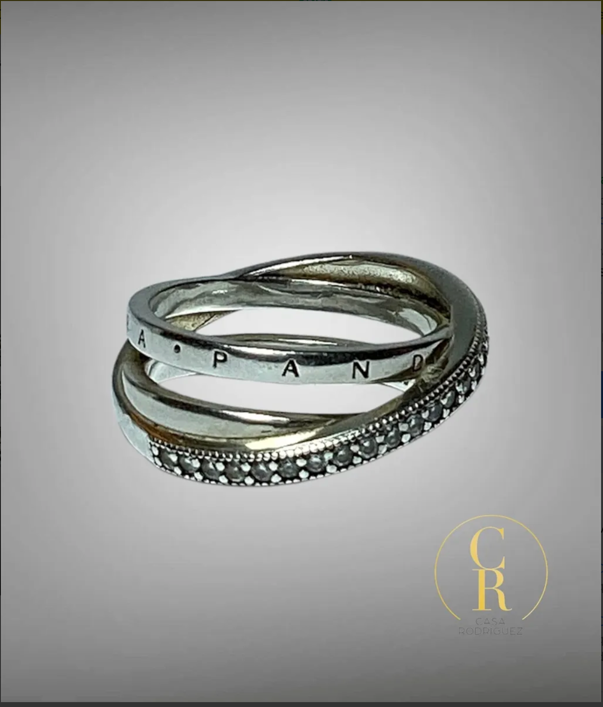 Anillo Pandora Triple Entrelazado