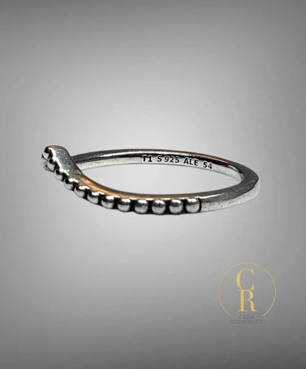 Anillo Pandora Tiara Cuentas