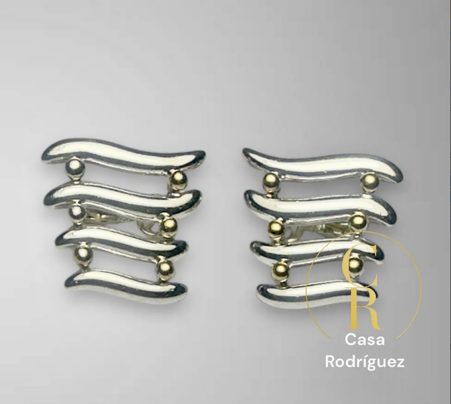 Aretes Tane Ondas Y Cuentas