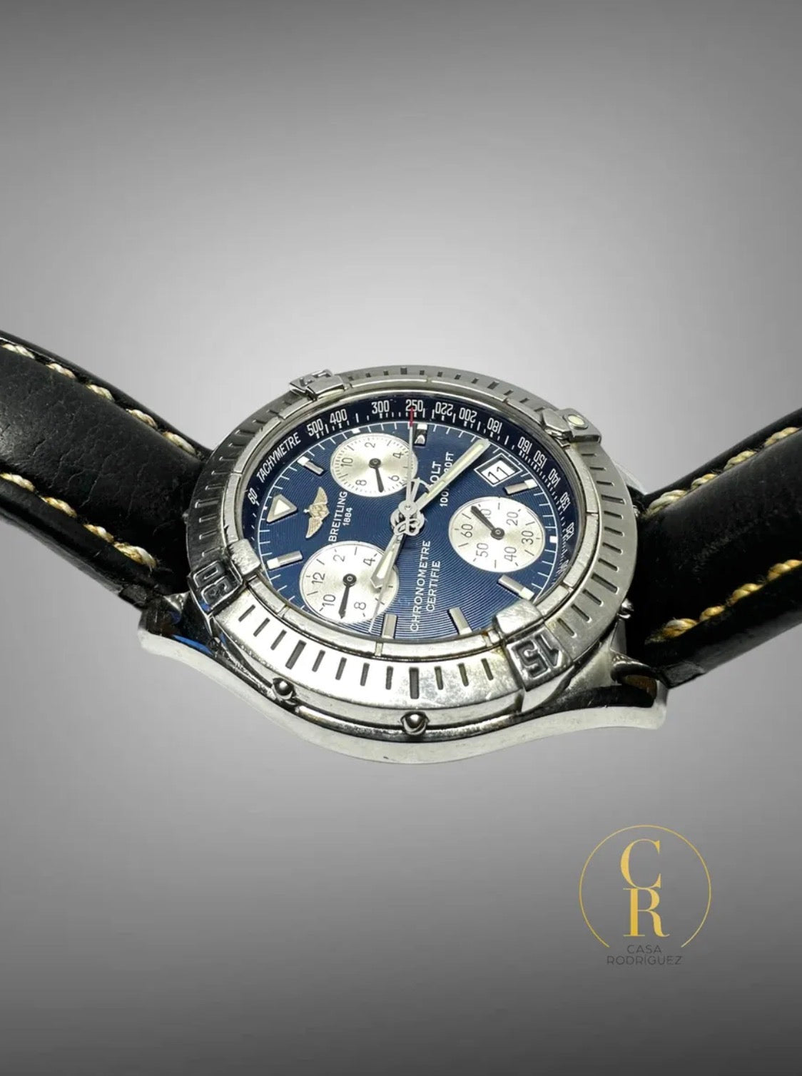 Reloj Breitling Colt Chronograph Negro Plateado Azul Marino