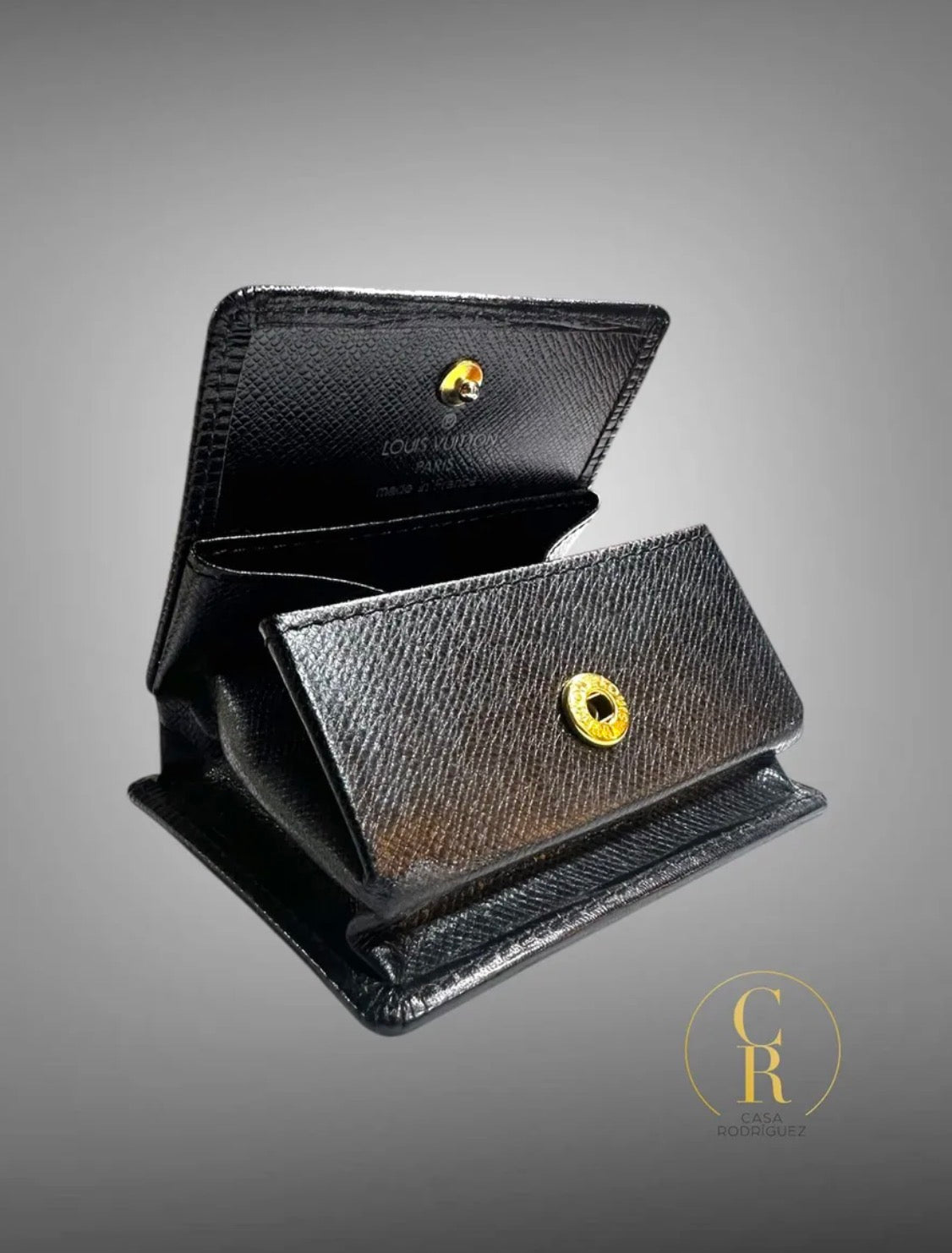 Monedero Louis Vuitton Lv Negro Rayas