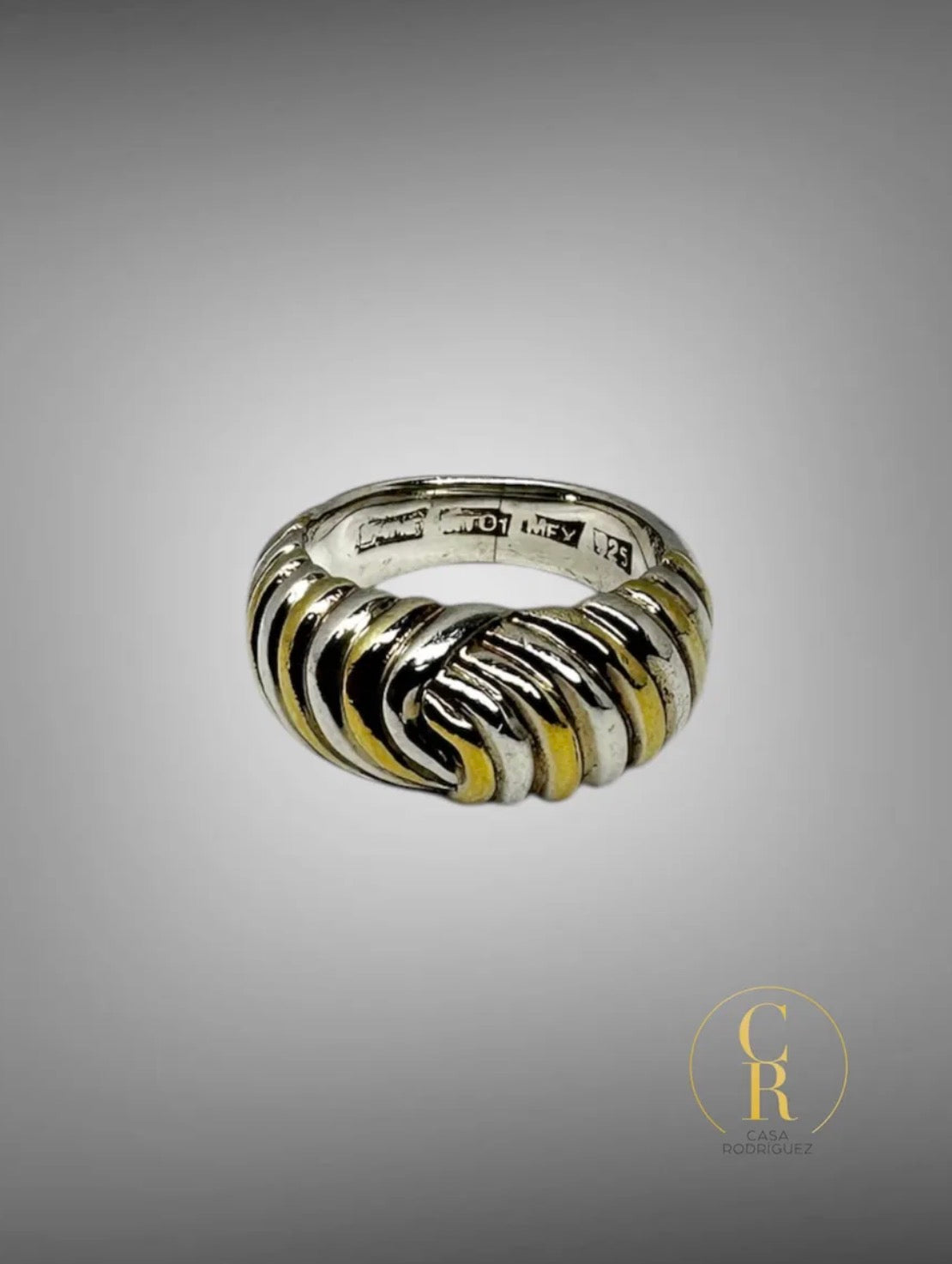 Anillo Tane Concha Vermeil