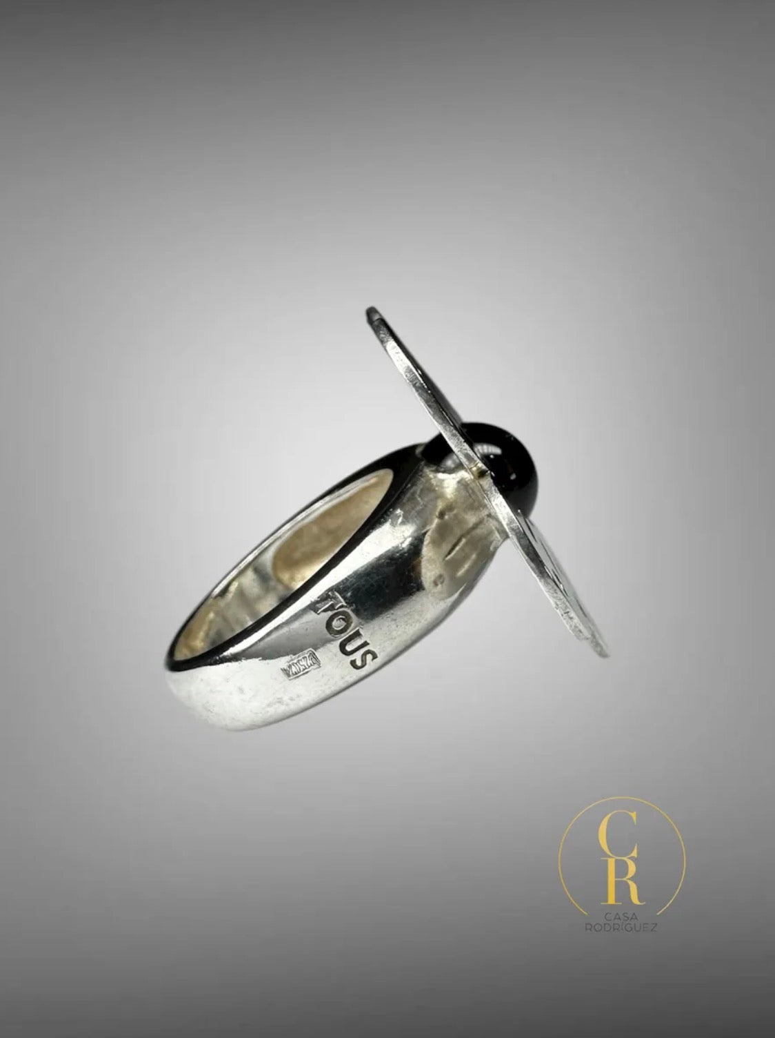 Anillo Tous Flor Onix Negro