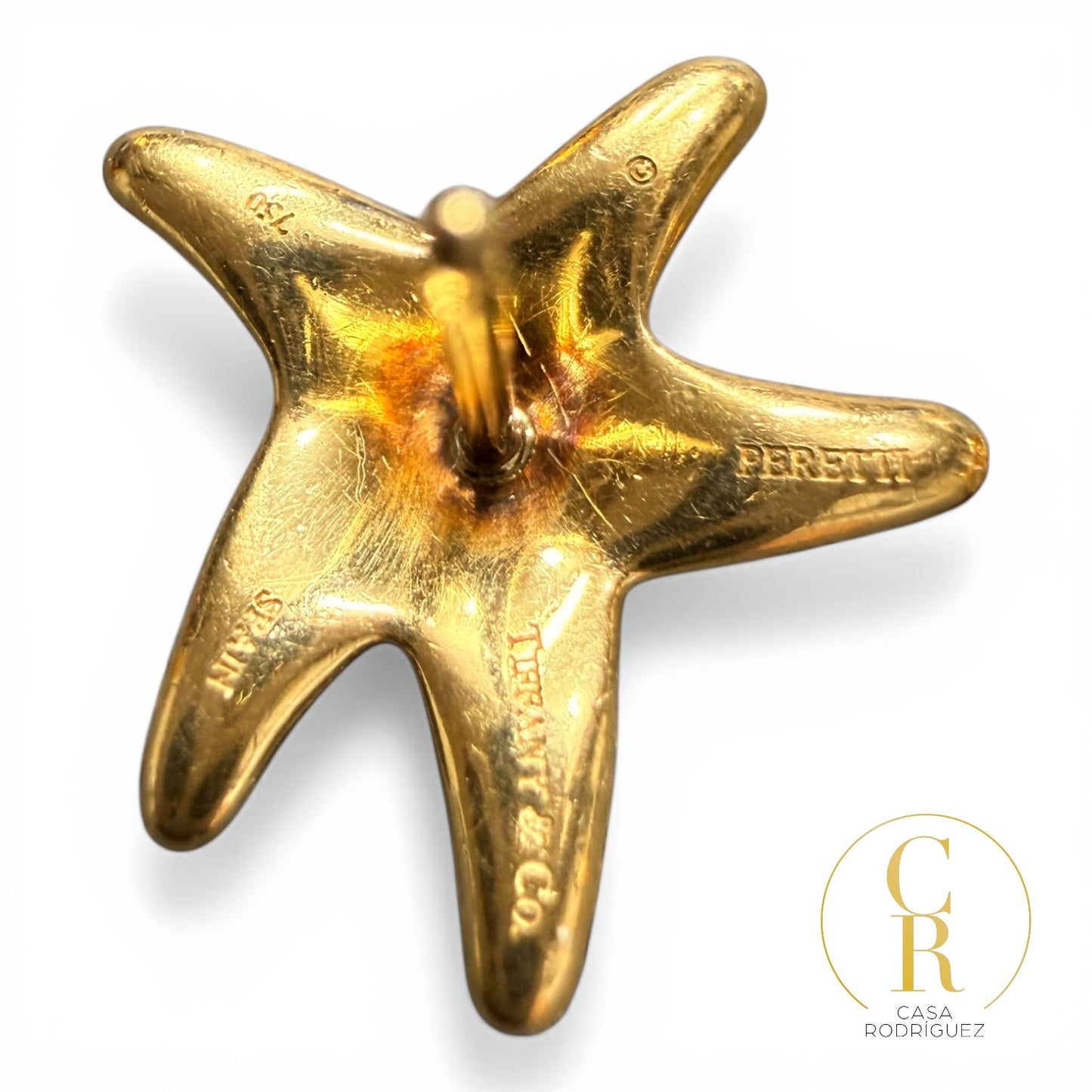 Conjunto collar y aretes Tiffany Starfish 18k