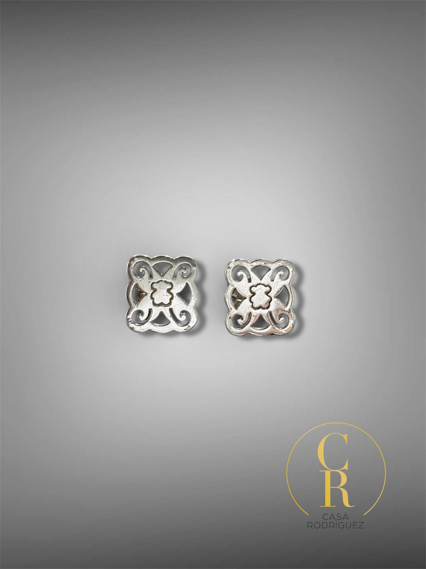 Aretes tous filigrana con osito