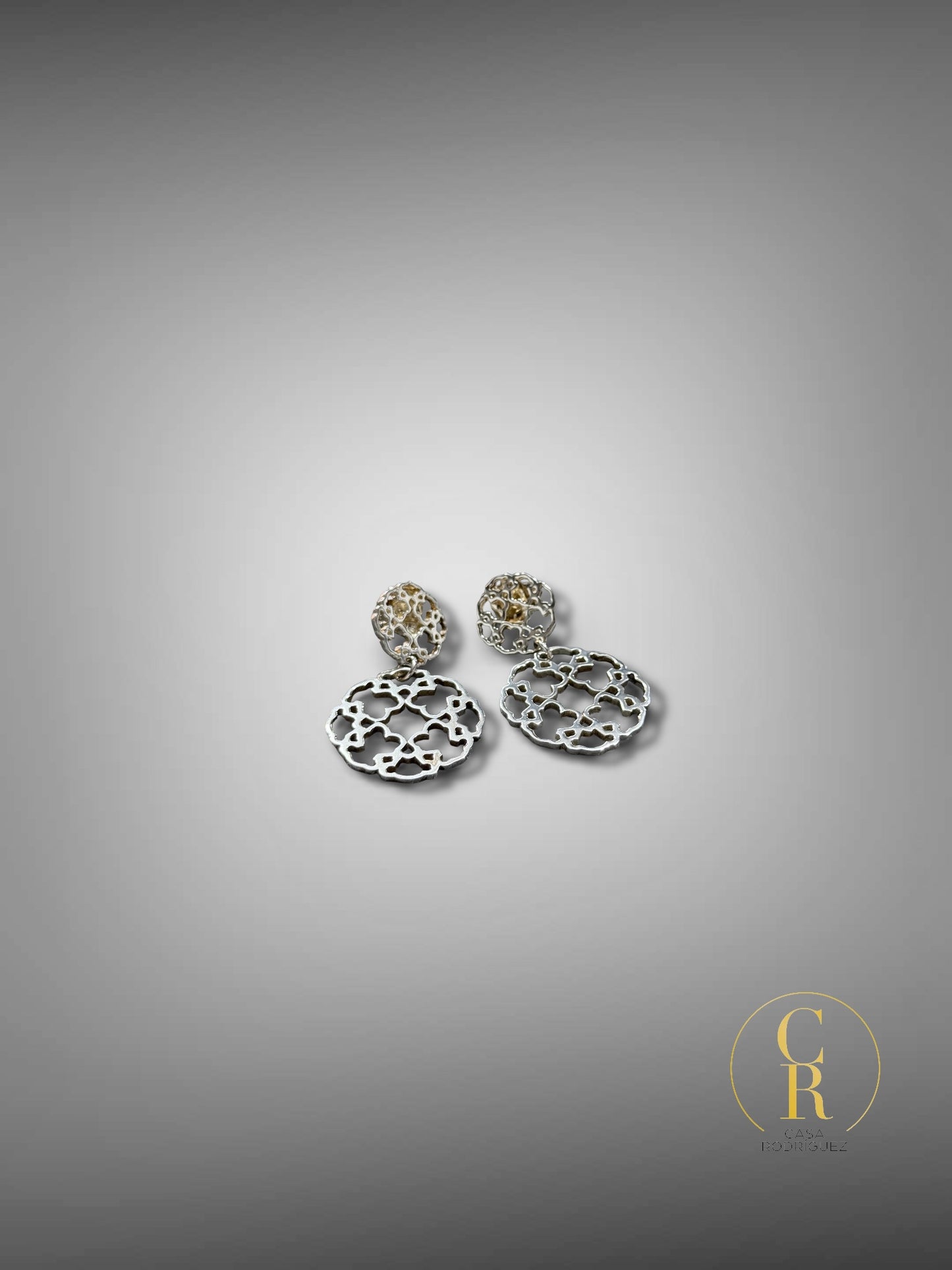 Aretes Filigrana circulos con ositos