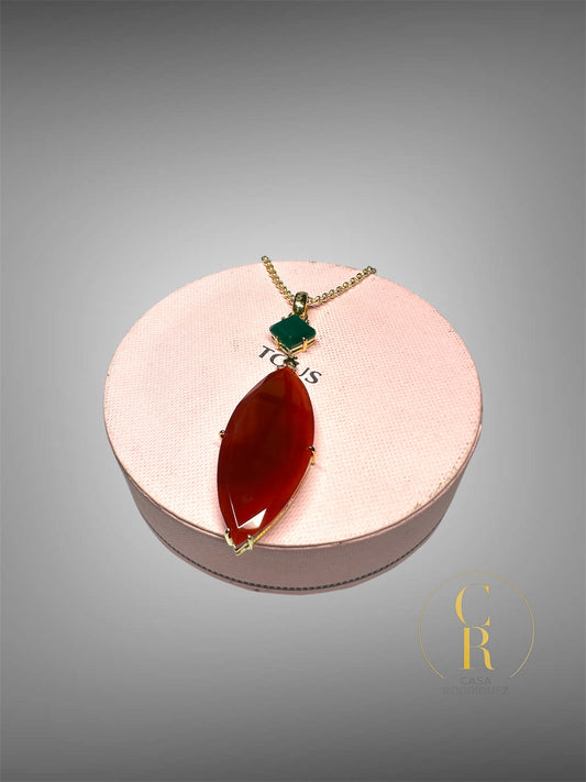 Collar Hoja Vermeil