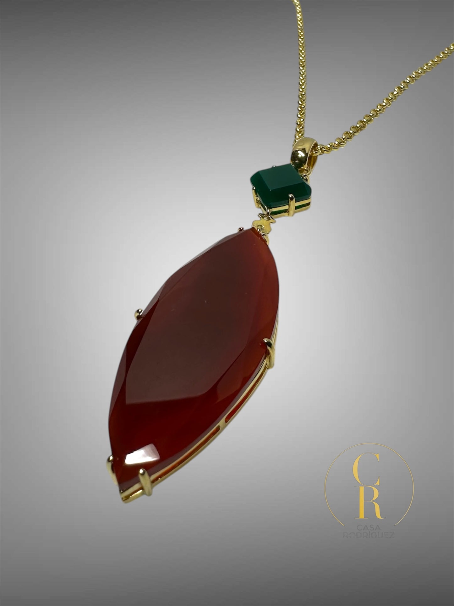Collar Hoja Vermeil