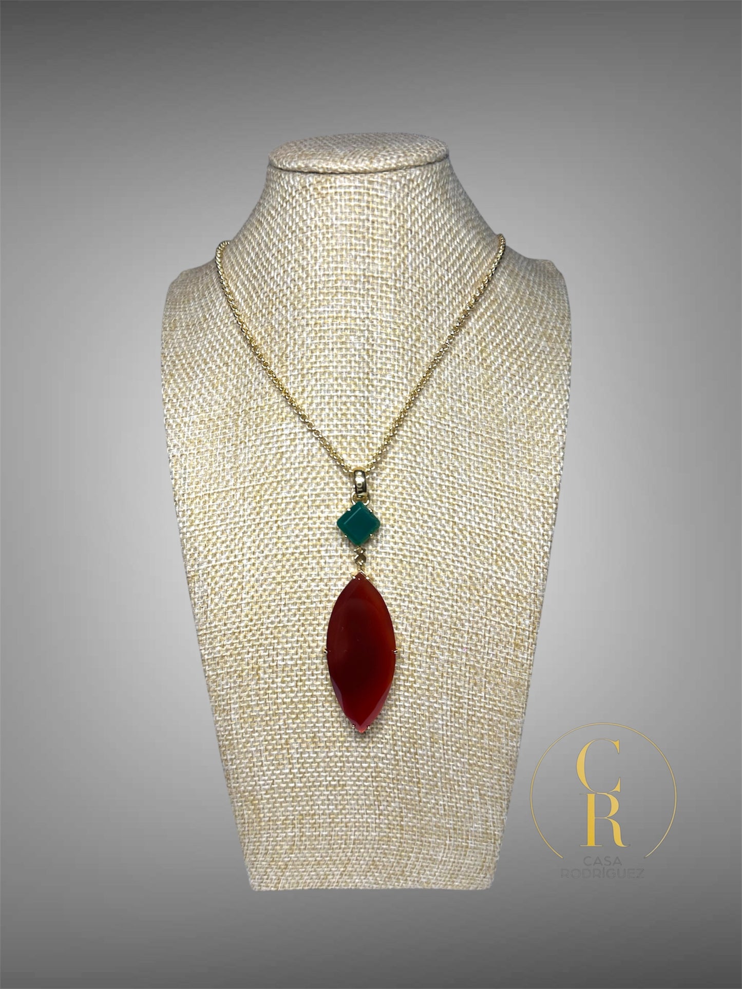 Collar Hoja Vermeil